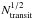 \hbox{$N_{\rm transit}^{1/2}$}