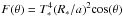 \hbox{$F(\theta)=T_*^4(R_*/a)^2{\rm cos}(\theta)$}
