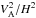 \hbox{$V_{\rm A}^2/H^2$}