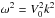 \hbox{$\omega^2 = V_0^2 k^2$}