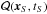 \hbox{${\cal Q}(\vec{x}_S,t_S)$}