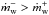 \hbox{$\dot{m}^{-}_{\rm w} > \dot{m}^{+}_{\rm w}$}