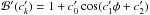\hbox{$\mathcal{B}^\prime(c^\prime_k)=1+c^\prime_0\cos(c^\prime_1\phi+c^\prime_2)$}