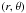 \hbox{$\left(r,\theta\right)$}