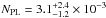 \hbox{$N_{\mathrm{PL}} =3.1^{+2.4}_{-1.2} \times 10^{-3}$}
