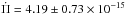 \hbox{$\dot{\Pi}= 4.19 \pm 0.73 \times 10^{-15}$}