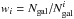 \hbox{$w_{i} = N_{\rm gal}/N_{\rm gal}^i$}