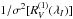 \hbox{$1/\sigma^2[\R{1}{V}]$}