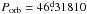 \hbox{$\Porb=46\fd31810$}