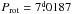 \hbox{$\Prot=7\fd0187$}