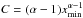 \hbox{$C=(\alpha-1)x_{\mathrm{min}}^{\alpha-1}$}