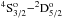 \hbox{$^4{\rm S}^{\rm o}_{3/2}{-}^2{\rm D}^{\rm o}_{5/2}$}