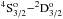 \hbox{$^4{\rm S}^{\rm o}_{3/2} {- }^2{\rm D}^{\rm o}_{3/2}$}