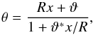 \appendix \setcounter{section}{1} \begin{equation} \theta=\frac{R x+\vt}{1+\vt^* x/R}, \label{eq:contransinv} \end{equation}