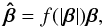 \begin{equation} \bhat=f(|\bvec|)\bvec, \label{eq:radstretch} \end{equation}