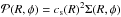 \hbox{${\cal P}(R,\phi)=c_\mathrm{s}(R)^2\Sigma(R,\phi)$}