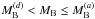 \hbox{$M_{\rm B}^{(d)} < M_{\rm B} \leq M_{\rm B}^{(a)}$}