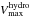 \hbox{$V_\mathrm{max}^\mathrm{hydro}$}