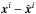 \hbox{$\vec{x}^i - \hat{\vec{x}}^i$}