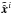 \hbox{$\tilde{\hat{\vec{x}}}^i$}