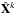 \hbox{$\hat{\mathbf{X}}^{k}$}
