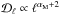 \hbox{${\cal D}_{\ell} \propto \ell^{\alpha_{\rm M} + 2 }$}
