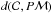 \hbox{$d(\mathcal{C},P\mathcal{M})$}