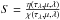 \hbox{$S=\frac{\eta(\tau_{\lambda},\mu,\lambda)}{\chi(\tau_{\lambda},\mu,\lambda)}$}