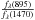 \hbox{$\frac{f_{\lambda}(895)}{f_{\lambda}(1470)}$}