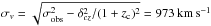 \hbox{$\sigma_v=\sqrt{\sigma_{\rm obs}^2-\delta_{cz}^{2}/(1+z_{\rm c})^2}=973\,\mathrm{km\,s^{-1}}$}