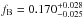 \hbox{$f_{\rm B} = 0.170 _{-0.025}^{+0.028}$}