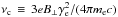 \hbox{$\nu_{\rm c}\,\equiv\, 3eB_\perp\gamma_{\rm e}^2/(4\pi m_{\rm e} c)$}