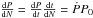 \hbox{$\frac{{\rm d}P}{{\rm d}N}=\frac{{\rm d}P}{{\rm d}t} \frac{{\rm d}t}{{\rm d}N}=\dot{P} P_0$}