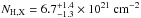 \hbox{$N_{\mathrm{H,X}}=6.7^{+1.4}_{-1.3}\times 10^{21}~\mathrm{cm}^{-2}$}