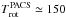 \hbox{$T_{\rm rot}^{\rm PACS}\simeq150$}