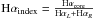 \hbox{$\textrm{H}\alpha_{\rm index} = \frac{\textrm{H}\alpha_{\rm core}}{\textrm{H}\alpha_L + \textrm{H}\alpha_R} $}