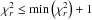 \hbox{$ \chi^{2}_{r} \leq \hbox{min}\left(\chi^{2}_{r}\right)+1$}