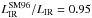 \hbox{$L_{\rm IR}^{\rm SM96}/L_{\rm IR} = 0.95$}
