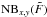 \hbox{$\mathrm{NB}_{x,y}(\tilde{F})$}
