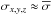 \hbox{$\sigma_{x,y,z} \approx \overline{\sigma}$}