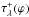 \hbox{$\tau_\lambda^+(\varphi)$}