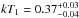 \hbox{$kT_1=0.37_{-0.04}^{+0.03}$}