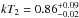 \hbox{$kT_2=0.86^{+0.09}_{-0.02}$}