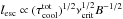 \hbox{$l_{\rm esc} \propto (\tau_{\rm cool}^{\rm tot})^{1/2}\nu_{\rm crit}^{1/2}B^{-1/2}$}