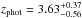 \hbox{$z_{\rm phot}=3.63^{+0.37}_{-0.56}$}