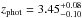 \hbox{$z_{\rm phot}=3.45^{+0.08}_{-0.10}$}