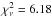 \hbox{$\chi_{\nu}^2 = 6.18$}