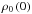 \hbox{$\rho_0 \left( 0 \right)$}