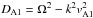\hbox{$D_{\rm A1}=\Omega^2-k^2v_{\rm A1}^2$}