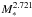 \hbox{$M^{2.721}_*$}